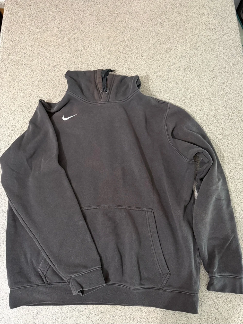 Nike Black Hoodie with White Swoosh